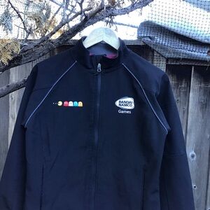 Bandai Namco Games Pac Man Ghost Logo Fossa Employee Promo Jacket Black Medium